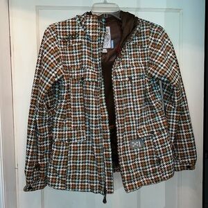 EUC Burton snowboard ski jacket coat plaid medium